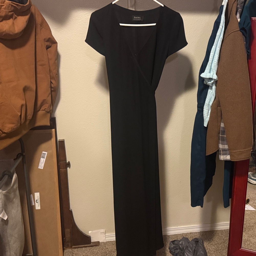 Dana Buchman Elegant Black Maxi Dress